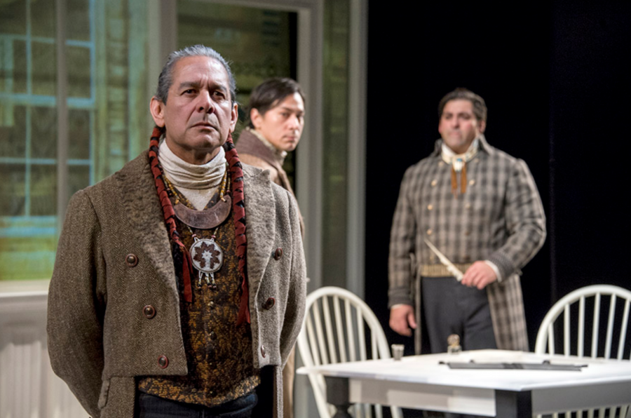The cast of a play